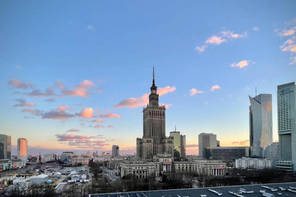 Super Apartament Brown 2X Metro Nowy Wifi Netflix Spotify Panorama Miasta Warszawa Eksteriør billede