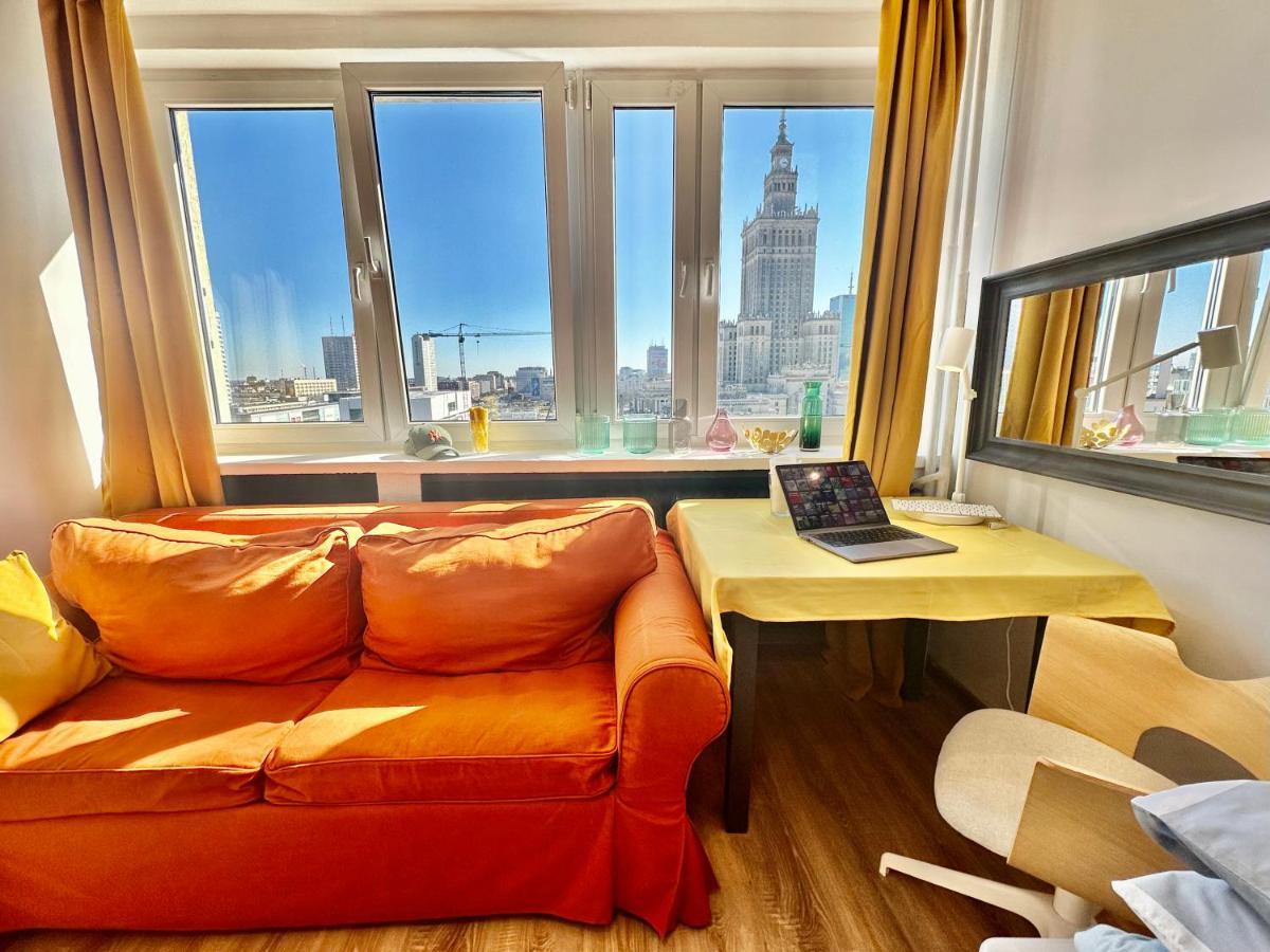 Super Apartament Brown 2X Metro Nowy Wifi Netflix Spotify Panorama Miasta Warszawa Eksteriør billede