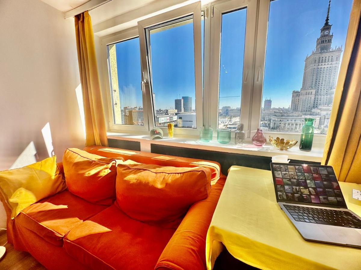 Super Apartament Brown 2X Metro Nowy Wifi Netflix Spotify Panorama Miasta Warszawa Eksteriør billede