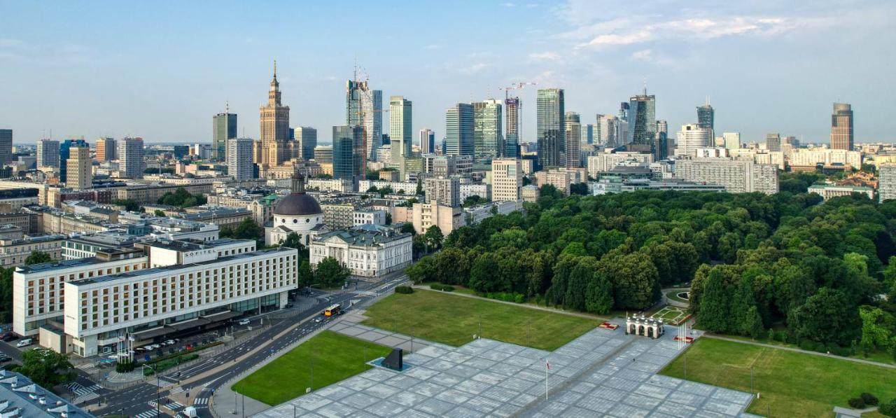 Super Apartament Brown 2X Metro Nowy Wifi Netflix Spotify Panorama Miasta Warszawa Eksteriør billede