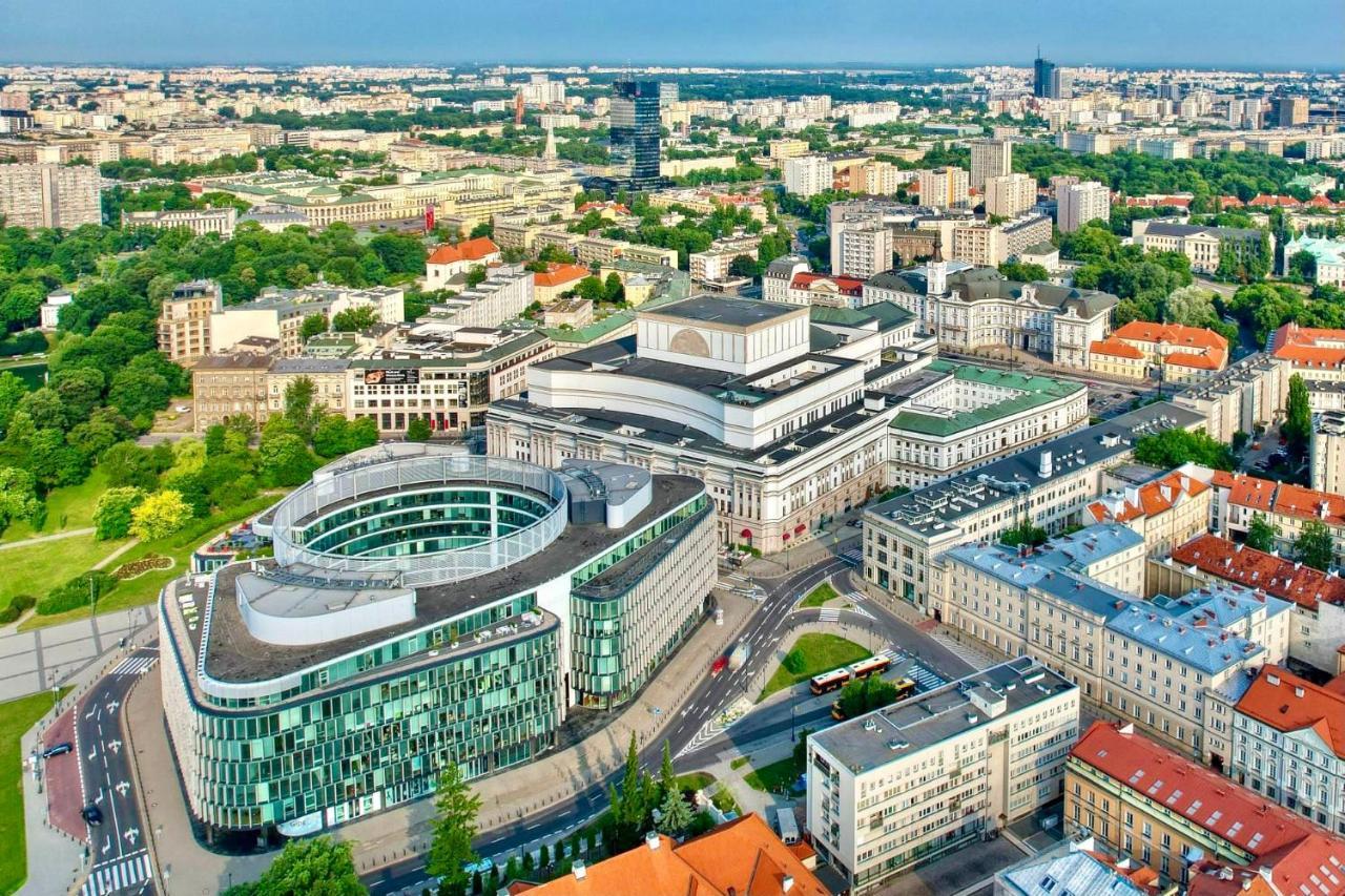 Super Apartament Brown 2X Metro Nowy Wifi Netflix Spotify Panorama Miasta Warszawa Eksteriør billede