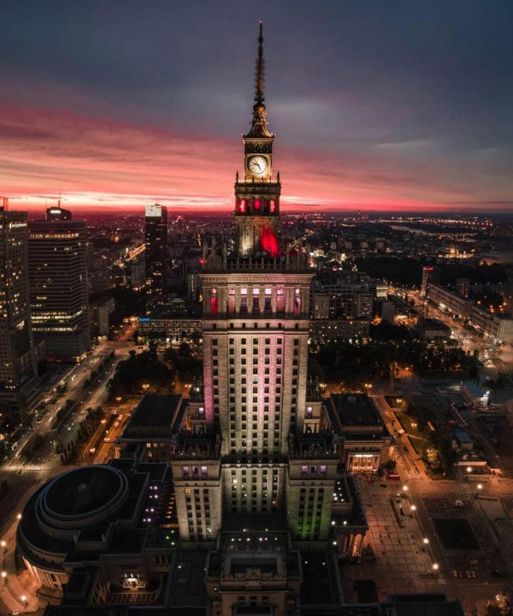 Super Apartament Brown 2X Metro Nowy Wifi Netflix Spotify Panorama Miasta Warszawa Eksteriør billede